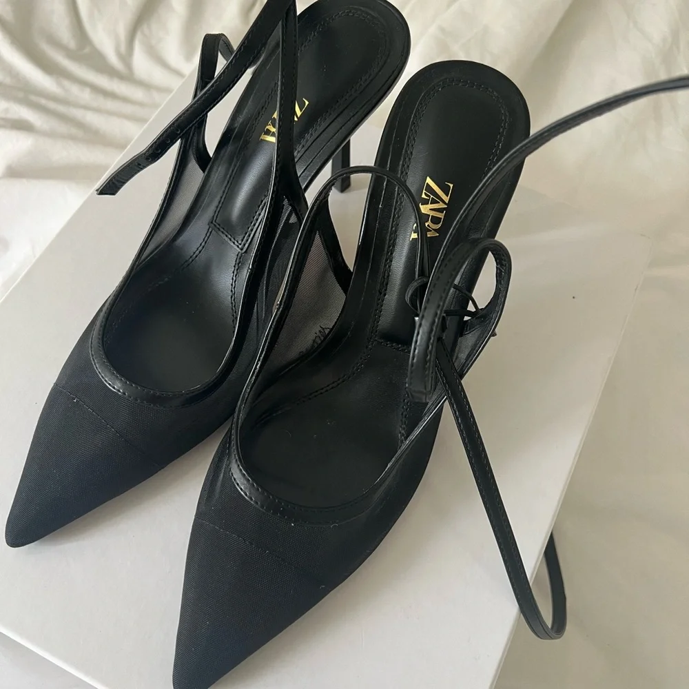 Zara tie up heels - Picture 1 of 6